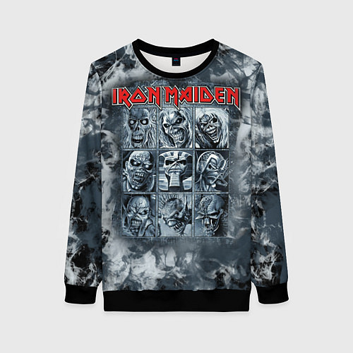 Женский свитшот Iron Maiden / 3D-Черный – фото 1