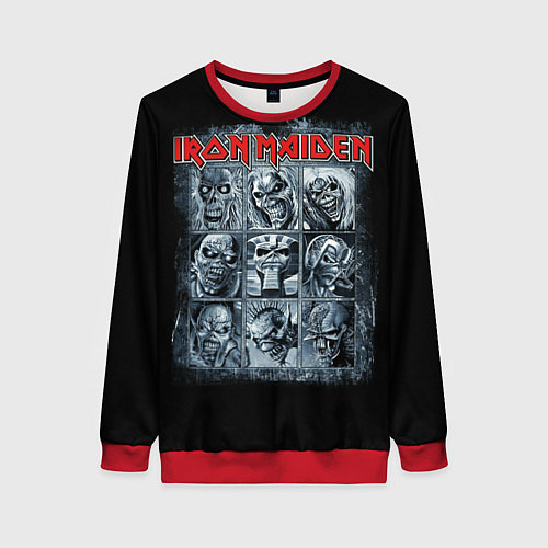 Женский свитшот Iron Maiden / 3D-Красный – фото 1