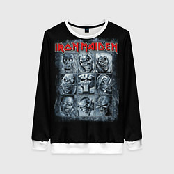 Свитшот женский Iron Maiden, цвет: 3D-белый