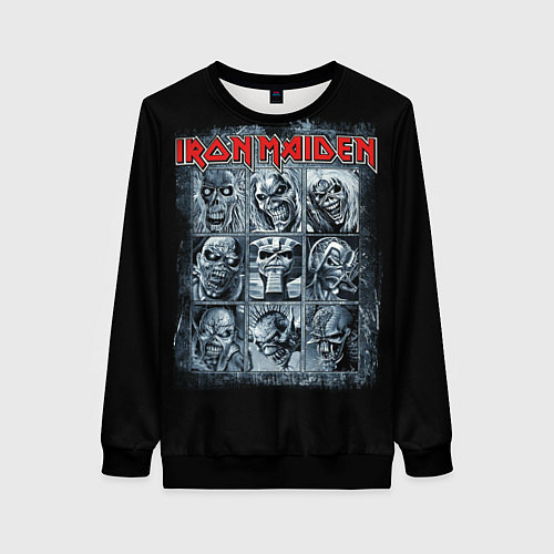 Женский свитшот Iron Maiden / 3D-Черный – фото 1