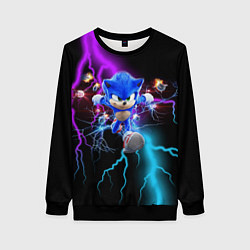 Свитшот женский SONIC, цвет: 3D-черный