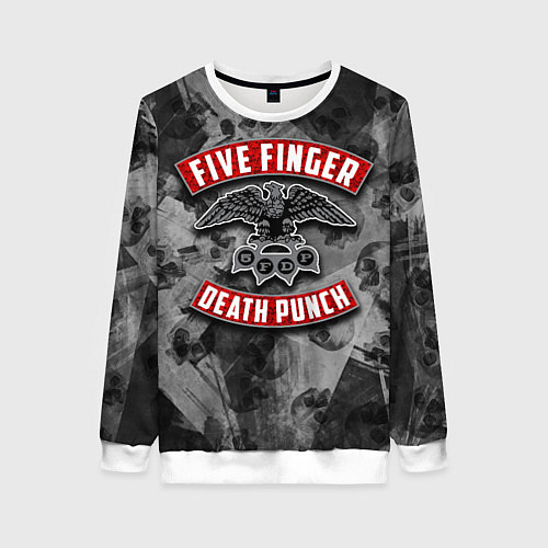 Женский свитшот Five Finger Death Punch / 3D-Белый – фото 1