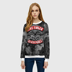 Свитшот женский Five Finger Death Punch, цвет: 3D-белый — фото 2