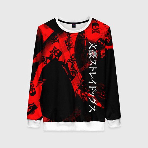 Женский свитшот Bungou Stray Dogs / 3D-Белый – фото 1