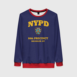 Свитшот женский Бруклин 9-9 департамент NYPD, цвет: 3D-красный