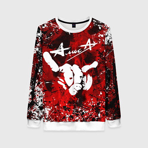 Женский свитшот Алиса / 3D-Белый – фото 1