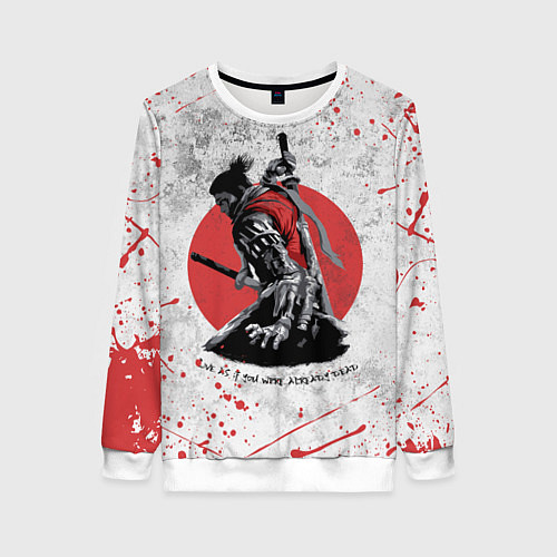 Женский свитшот SEKIRO SHADOW DIE TWICE / 3D-Белый – фото 1