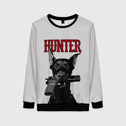 Женский свитшот HUNTER / 3D-Черный – фото 1