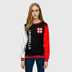 Свитшот женский RESIDENT EVIL UMBRELLA, цвет: 3D-красный — фото 2