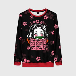 Свитшот женский KIMETSU NO YAIBA, цвет: 3D-красный