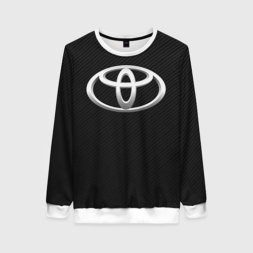 Женский свитшот Toyota carbon / 3D-Белый – фото 1