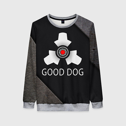 Женский свитшот HL good dog / 3D-Меланж – фото 1