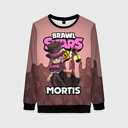 Свитшот женский BRAWL STARS MORTIS, цвет: 3D-черный