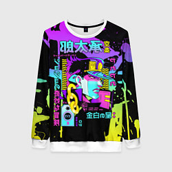 Свитшот женский JoJo Bizarre Adventure, цвет: 3D-белый