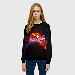 Свитшот женский CSGO, цвет: 3D-черный — фото 2