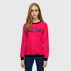 Свитшот женский СОНИК, цвет: 3D-черный — фото 2