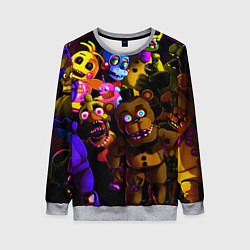 Свитшот женский Five Nights At Freddy's, цвет: 3D-меланж