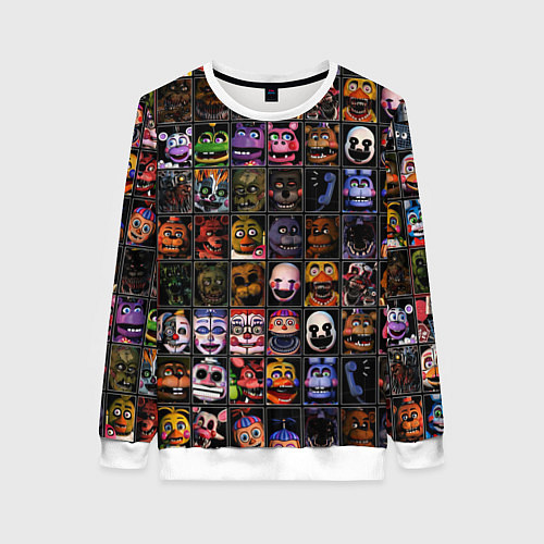 Женский свитшот Five Nights At Freddy's / 3D-Белый – фото 1