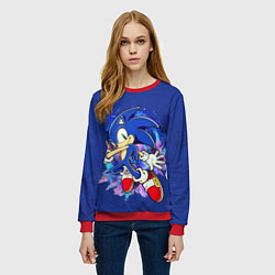 Свитшот женский Sonic, цвет: 3D-красный — фото 2