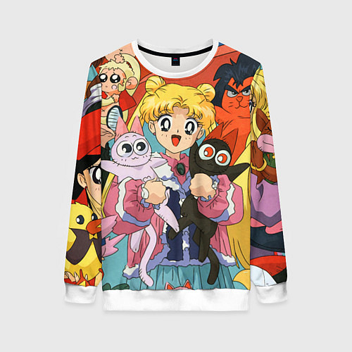 Женский свитшот СЕЙЛОР МУН / 3D-Белый – фото 1