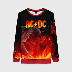 Свитшот женский ACDC, цвет: 3D-красный
