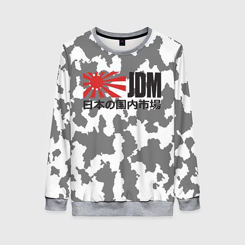 Женский свитшот JDM Style / 3D-Меланж – фото 1