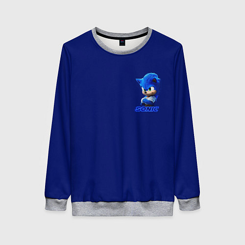 Женский свитшот SONIC / 3D-Меланж – фото 1