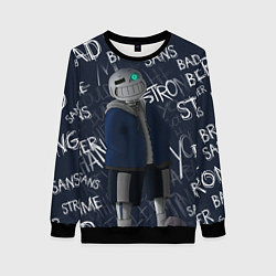 Свитшот женский UNDERTALE, цвет: 3D-черный