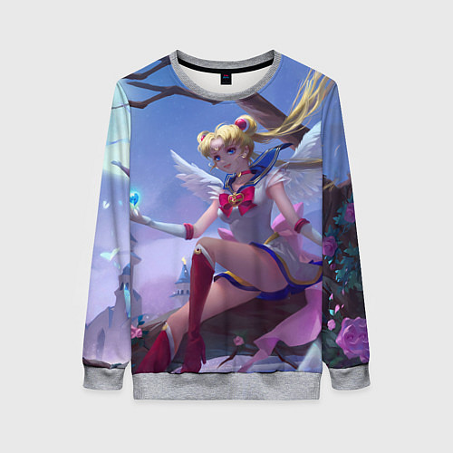 Женский свитшот СЕЙЛОР МУН / 3D-Меланж – фото 1