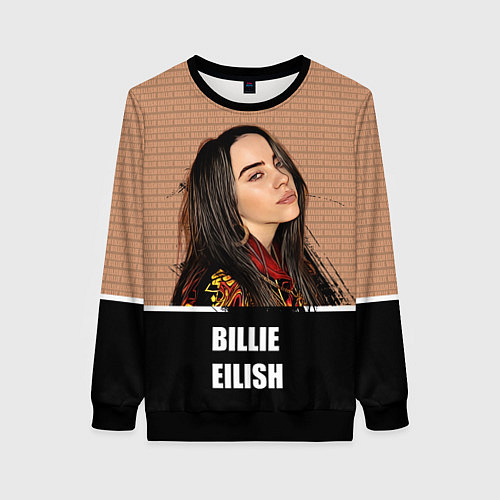 Женский свитшот Billie Eilish / 3D-Черный – фото 1