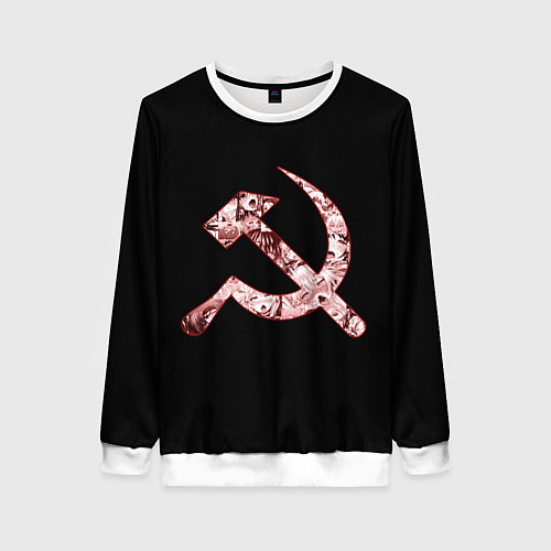 Женский свитшот Anime USSR / 3D-Белый – фото 1