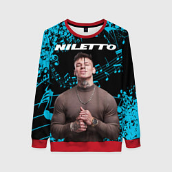 Свитшот женский NILETTO, цвет: 3D-красный