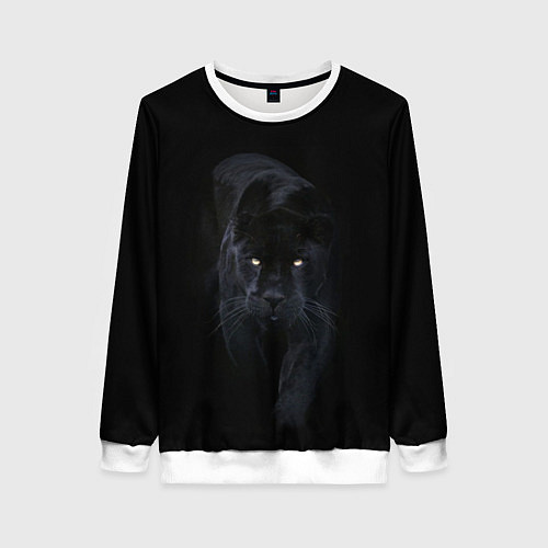 Женский свитшот Пантера / 3D-Белый – фото 1