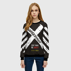 Свитшот женский Off-White: Dangerous, цвет: 3D-черный — фото 2