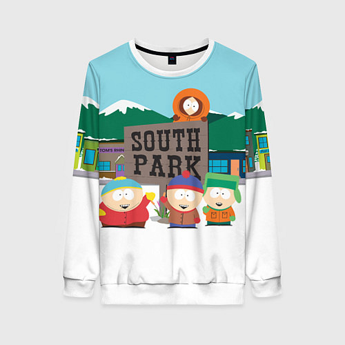 Женский свитшот ЮЖНЫЙ ПАРК / 3D-Белый – фото 1