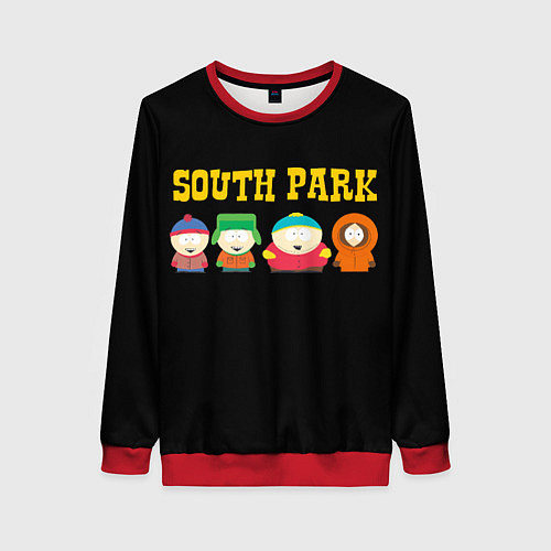 Женский свитшот South Park / 3D-Красный – фото 1