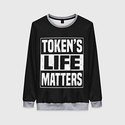 Женский свитшот TOKENS LIFE MATTERS