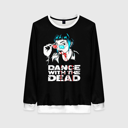 Женский свитшот Dance with the dead / 3D-Белый – фото 1