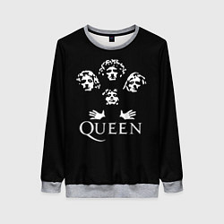 Свитшот женский QUEEN НА СПИНЕ, цвет: 3D-меланж