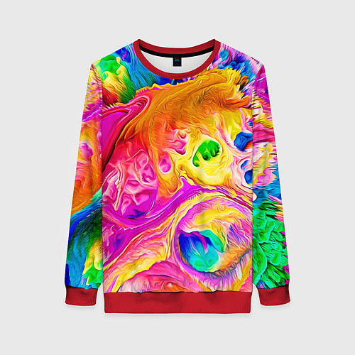 Женский свитшот TIE DYE / 3D-Красный – фото 1