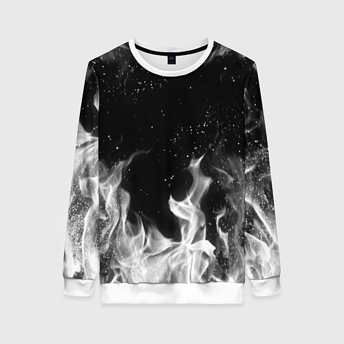 Женский свитшот БЕЛЫЙ ОГОНЬ / 3D-Белый – фото 1