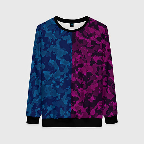 Женский свитшот МИЛИТАРИ / 3D-Черный – фото 1