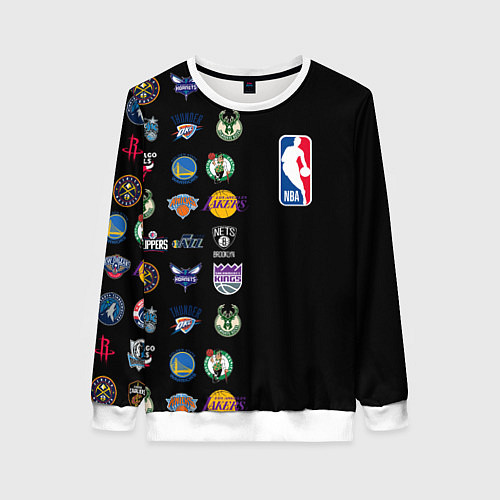 Женский свитшот NBA Team Logos 2 / 3D-Белый – фото 1