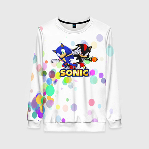 Женский свитшот SONIC / 3D-Белый – фото 1