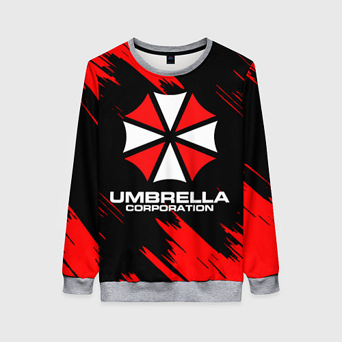 Женский свитшот Umbrella Corporation / 3D-Меланж – фото 1