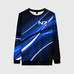 Свитшот женский MASS EFFECT N7, цвет: 3D-черный