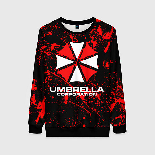 Женский свитшот Umbrella Corporation / 3D-Черный – фото 1