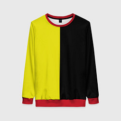 Свитшот женский BLACK YELLOW, цвет: 3D-красный