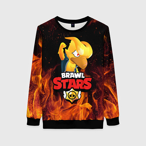 Женский свитшот BRAWL STARS CROW PHOENIX / 3D-Черный – фото 1