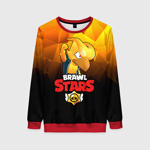 Женский свитшот BRAWL STARS CROW PHOENIX / 3D-Красный – фото 1